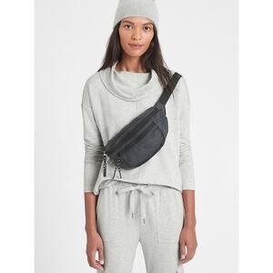 Banana Republic Baby Terry Funnel Neck Top Women's Medium Cowl Neck Pullover